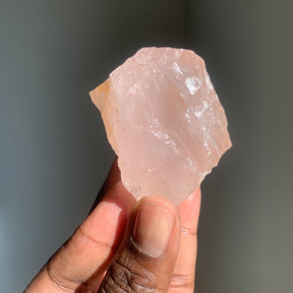 Raw Rose Quartz Crystal | Meditation Stone | Healing Crystals | Love Stones | Rocks and Minerals | Rough Mineral Specimen