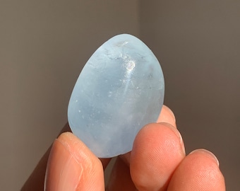 Celestite Crystal Tumble Stone| Blue Quartz | Celestite Cluster | Raw Celestite | Celestite Crystal | Chakra Stones | Rocks and Minerals