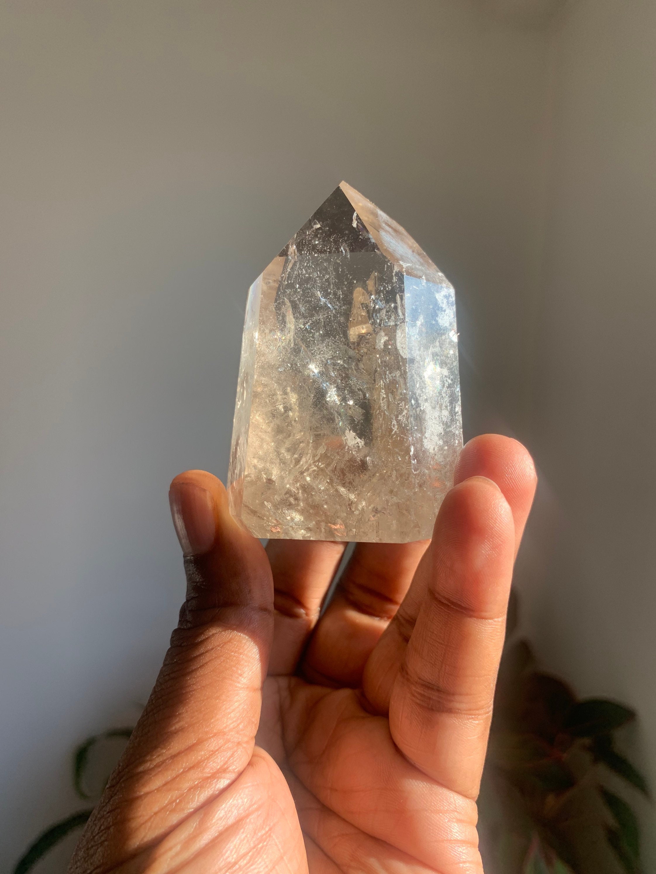 ライトスモーキーシトリンポイント | ファントムクォーツクリスタル