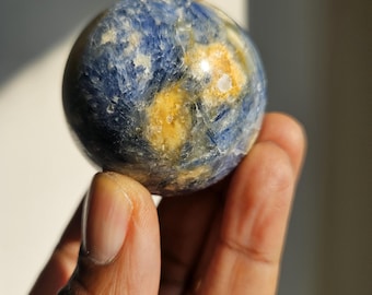 Beautiful Blue Kyanite Sphere | Healing Crystals | Chakra Stones | Rocks and Minerals