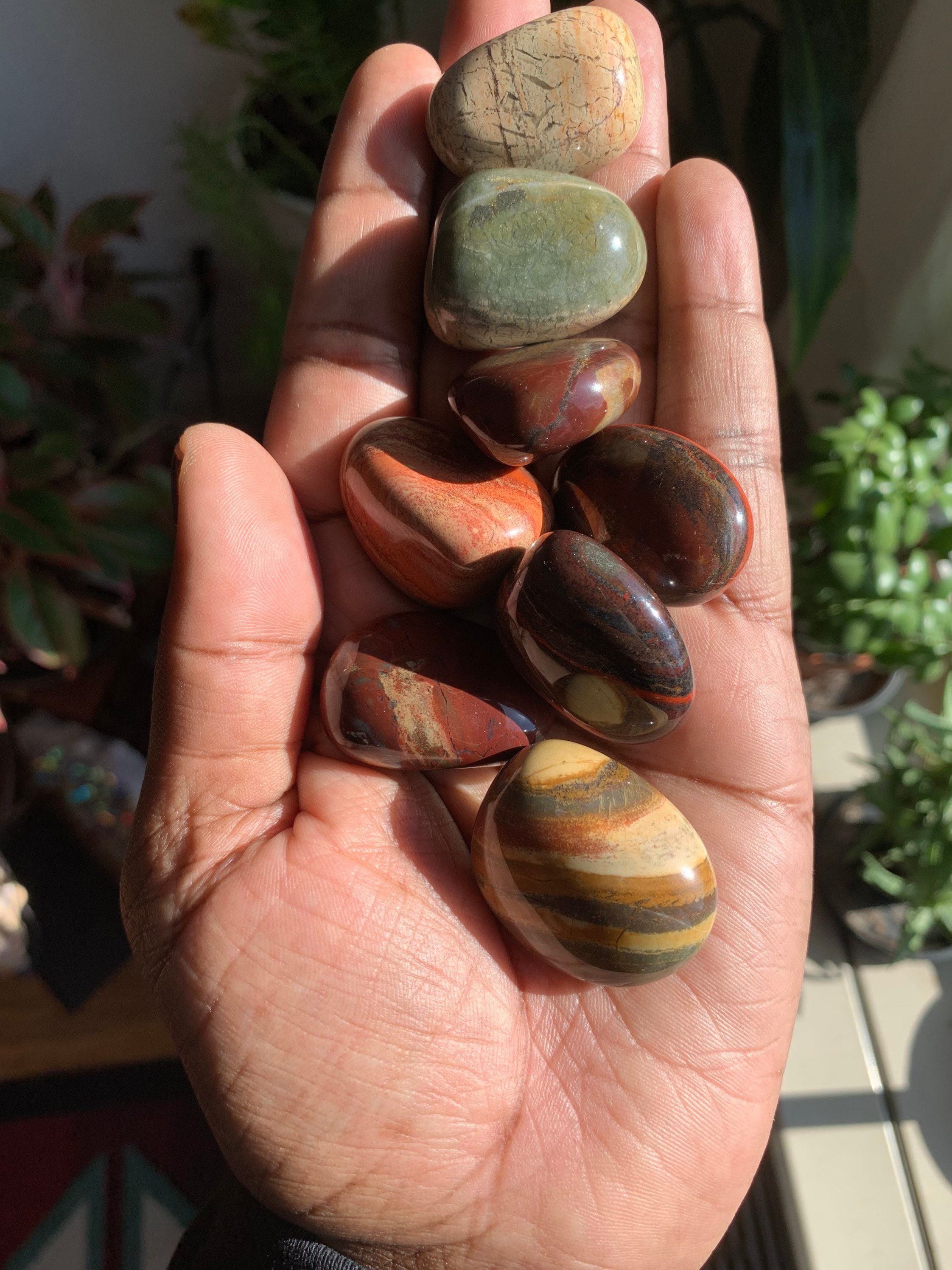 Rainbow Jasper Tumble Stone | Red Jasper | Love Chakra Stones