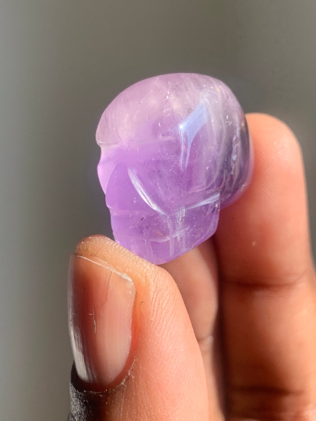 Amethyst Crystal Skull Carvings Mini Crystal Skulls Healing Crystals