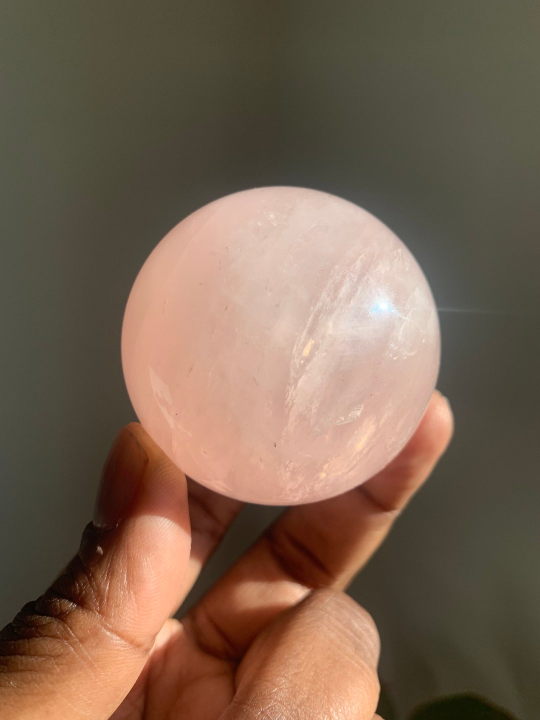 Natürliche Vulkanische Achat-Kugel 58mm Mit Basis – Quarz Kristall Deko