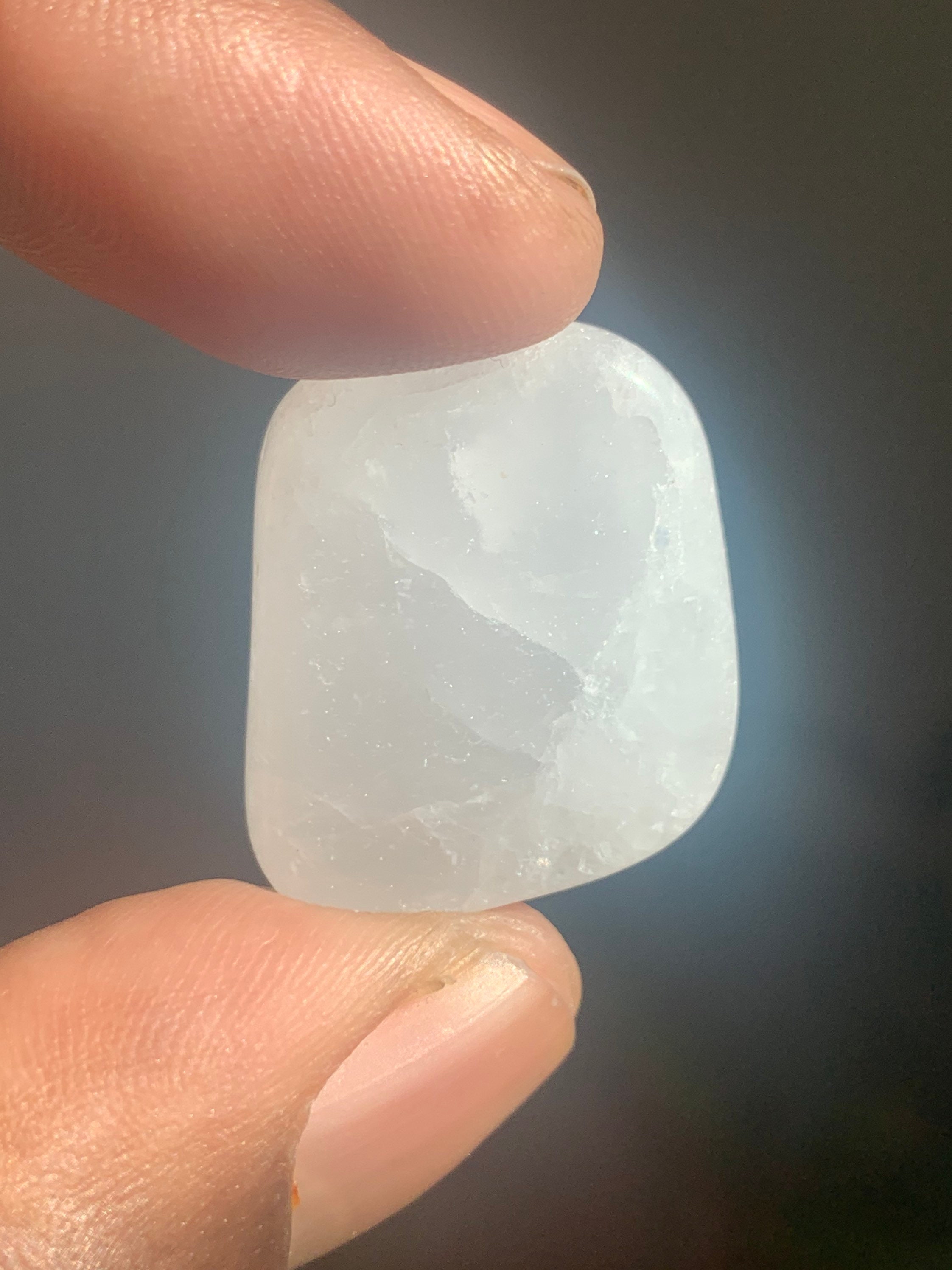 Milky Quartz Crystal Tumbled Stone Healing Crystals Stones Etsy