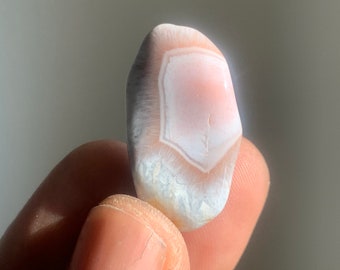 Pink Botswana Agate Crystal Mini Tumble Stone | Healing Crystals Stones | Chakra Stones | Rocks and Minerals | Mineral Specimen