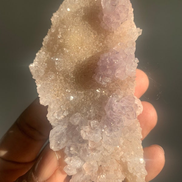 Rare African LavenderAmethyst Geode Quartz Natural Crystal Cluster  | Healing Crystals Stones | Love Chakra | Rocks and Minerals Specimen