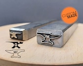 Steel Touchmark Stamps for Blacksmiths Custom Steel Stamps for Knife Makers Steel Logo Stamp for Metal Craftsmen Metal Touchmark Knife Stamp