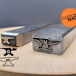Timbro in metallo personalizzato Timbro punzone in metallo Timbro Sterling Timbro per gioielli personalizzato Stampaggio di metalli Timbro personalizzato Timbro con logo personalizzato Fustella in metallo