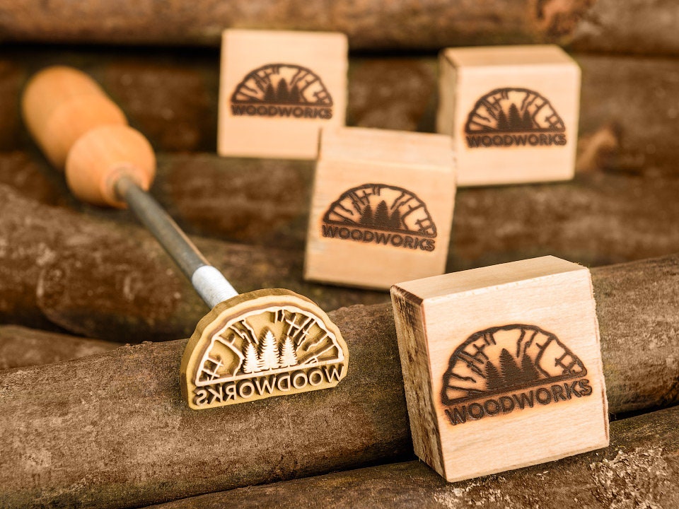 ZOECRAFTSUPPLY Custom Wood Branding Iron,Durable Leather Branding Iron  Stamp,Wood Burning Stamp Personal Branding Iron for Woodworking Shop (1)