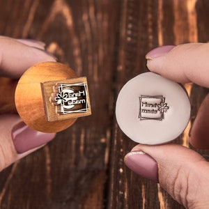 Custom pottery stamps for clay Brass stamp for ceramics Pottery makers mark Signature stamp Pottery tools Custom logo stamp Gift for potter