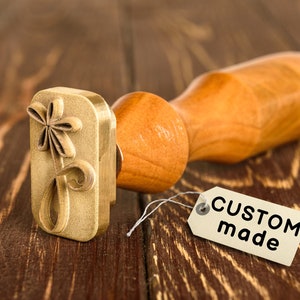Custom made pottery stamp for ceramic Clay stamp Signature stamp Pottery makers mark Custom logo stamp Personalized brass stamp for clay