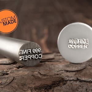 Custom Metal Stamps and Steel Punches with your Business Logo Metal Forging Touchmark Stamp Custom Steel Hand Stamps Custom Logo Metal Die