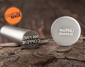 Custom Metal Stamps and Steel Punches with your Business Logo Metal Forging Touchmark Stamp Custom Steel Hand Stamps Custom Logo Metal Die