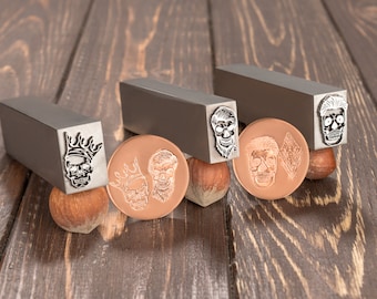 Steel Touchmark Stamps for Blacksmiths Custom Steel Stamps for Knife Makers Steel Logo Stamp for Metal Craftsmen Metal Touchmark Knife Stamp