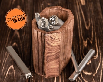 Custom Metal Punch Stamp Custom Steel Hand Stamps Custom Logo Stamp Metal Touchmark Steel Logotype Metal Stamp Logo Custom Blacksmith Stamp