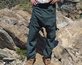 drop crotch pants baggy pants 0071 Aladdin Goa clothing Harem pants Maharaja trousers hippie trousers Aladdin trousers