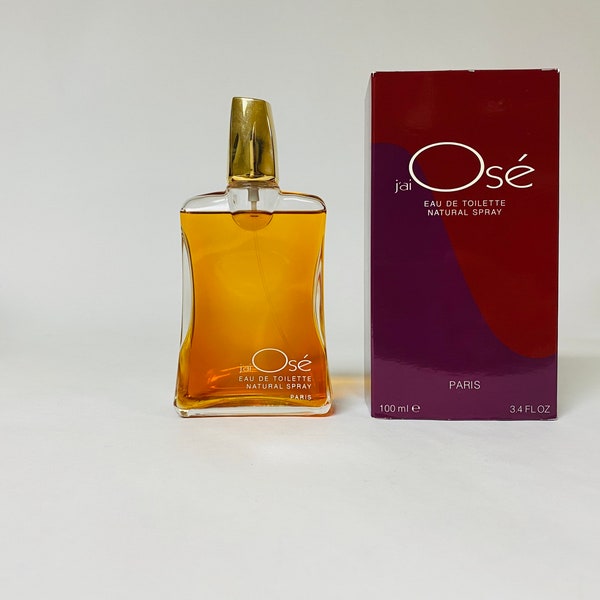 Jai Ose' by Jai Ose for women, 3.4 fl oz / 100 ml eau de toilette spray new in its original box, vintage hard to find.