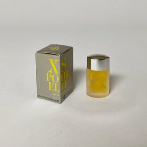XS Pour Elle by Paco Rabanne, vintage perfume for women, miniature travel size, non spray dab on, Eau de Toilette EDT, 5 ml .17 fl oz