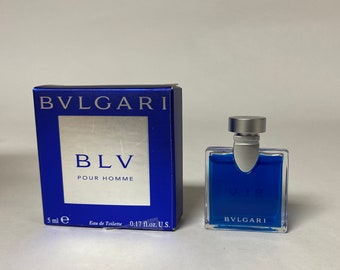 Bvlgari BLV Aqua Pour Homme Eau de Toilette, Cologne for Men, 0.17 Oz, Mini  & Travel Size 