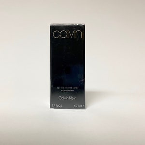 Calvin by Calvin Klein, Vintage Men’s Cologne Discontinued - 1.7 fl oz 50 ml, Eau de Toilette EDT, Unopened, Gift Idea for Him