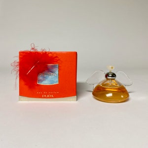 Plumes by Pupa, discontinued perfume for women, Eau de Parfum EDP, 1.69 fl oz 50 ml, fragrance spray, angel shaped bottle, not relaunch
