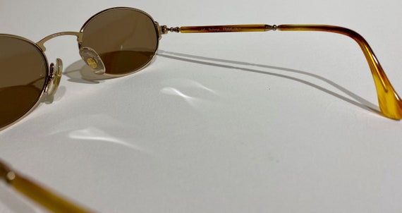 BURBERRY Vintage Gold Frame Oval Sunglasses Burberry B8796/S S01 Vintage Sunglasses – Ed & Sarna Vintage  main image 4