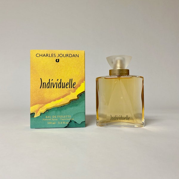 Individuelle by Charles Jourdan, vintage perfume for women, large bottle, 100 ml 3.4 fl oz, Eau de Toilette EDT spray, discontinued rare