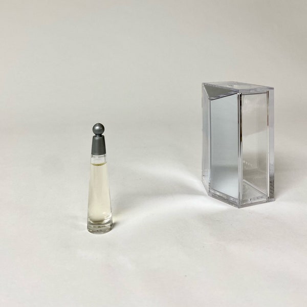 L'eau d'Issey pour femme by Issey Miyake vintage perfume for women minature small bottle 3 ml .10 fl oz Eau de Toilette EDT dab on fragrance