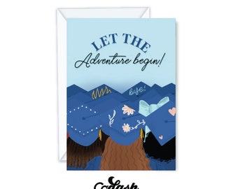 Let the adventure begin | greeting card, graduation card, card for friend, class of 2023, , grad