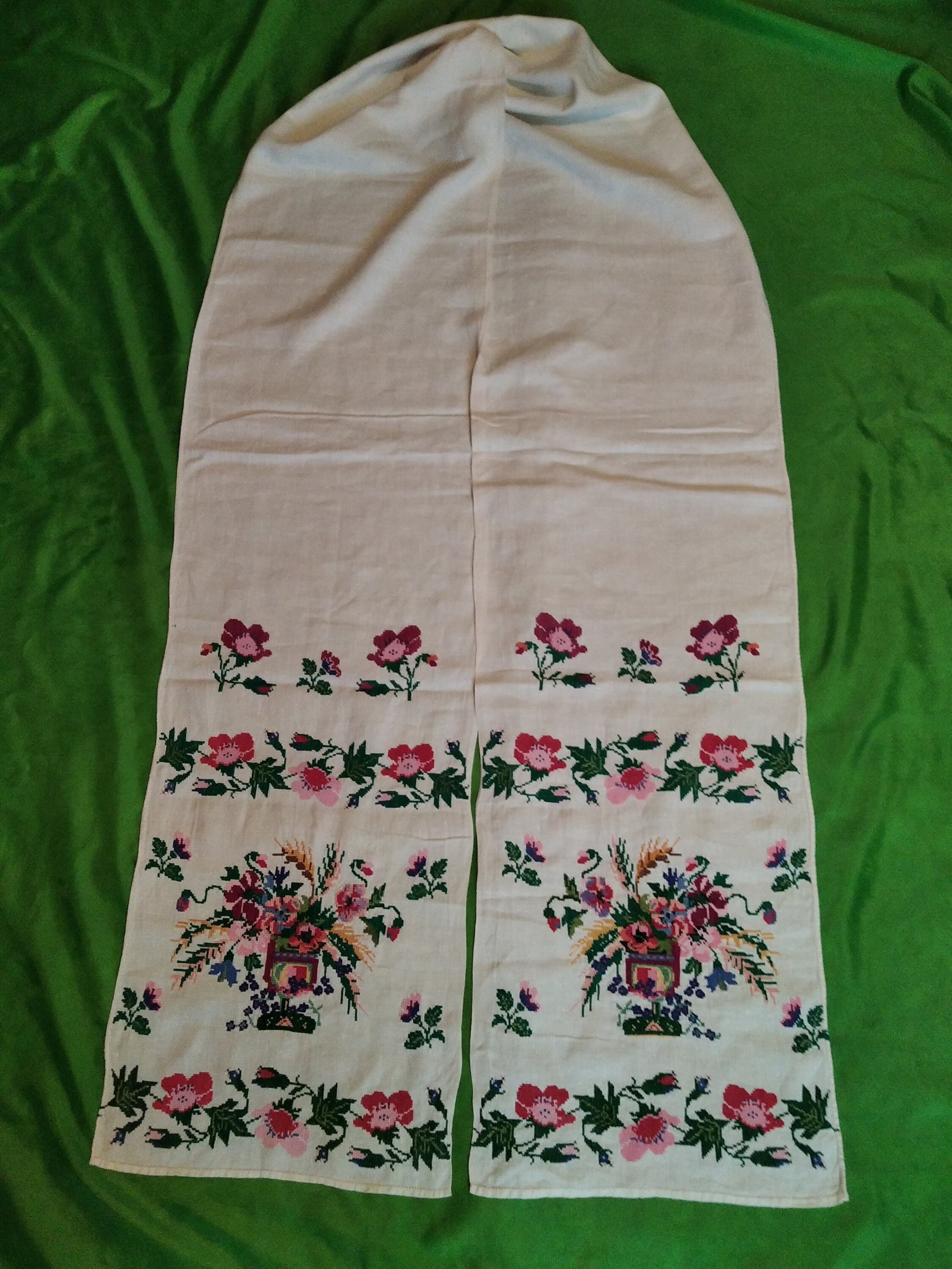 Ukrainian embroidered Table Runner wedding cotton Rushnyk Etsy