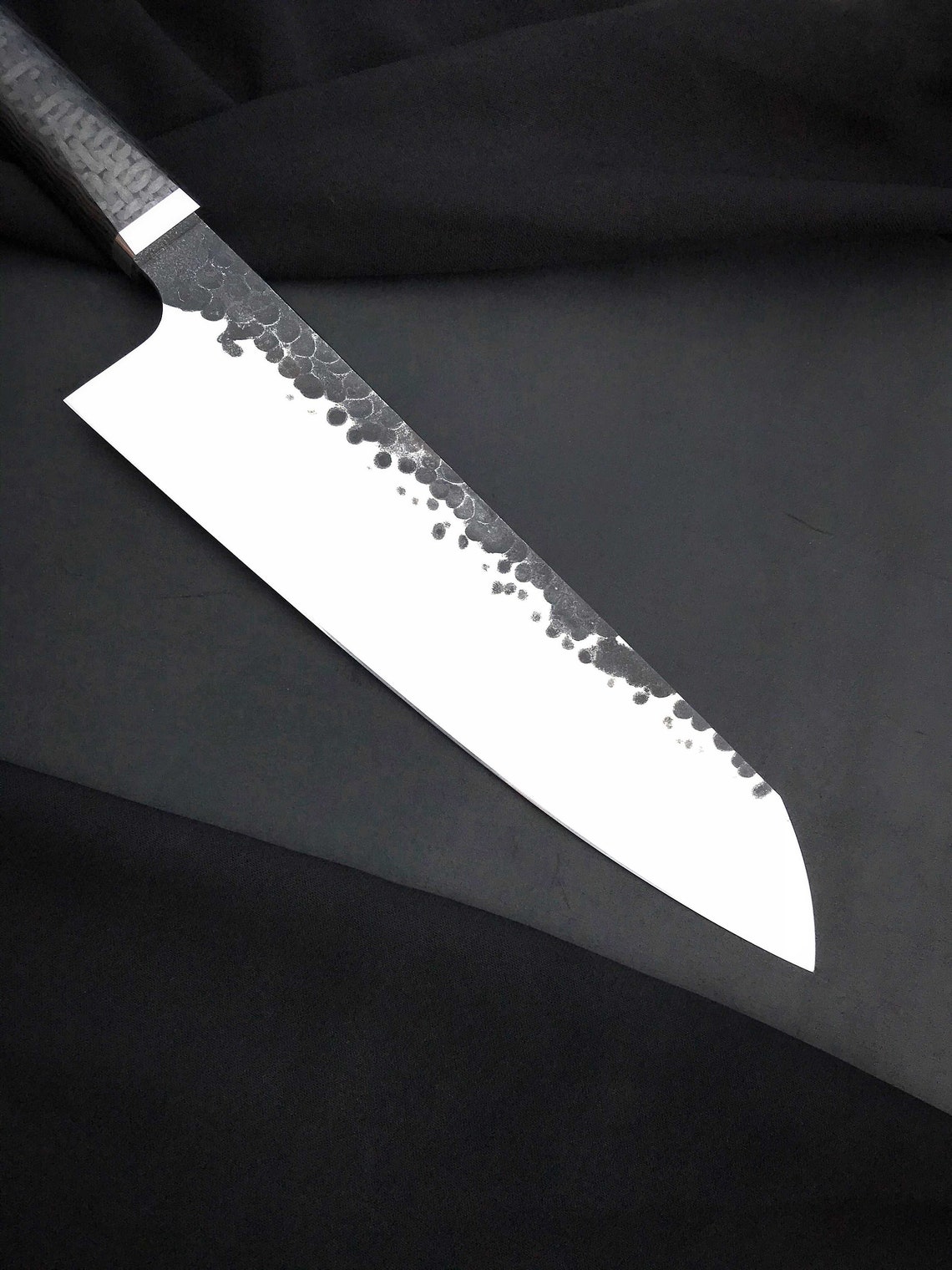 Carbon Fiber Kitchen Knife Chefknife Handmade Steel N690 Etsy