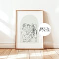 Last Minute Christmas Gift - Custom Line Drawing Portrait From Photo: Family Illustration product logo