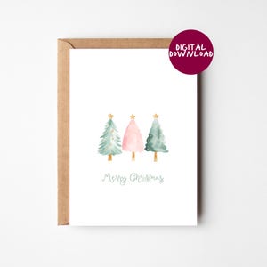 Biglietto di Natale stampabile, biglietto di Natale stampabile, biglietti di auguri digitali, biglietti di auguri stampabili, biglietto di Natale stravagante digitale, colorato