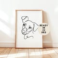 Custom One Line Dog, Pet Portrait, Dog Line Art, Continuous Line Drawing, Dog Portrait, Dog Tattoo, Pet loss gift , Dog Memorial, JPEG SVG product logo