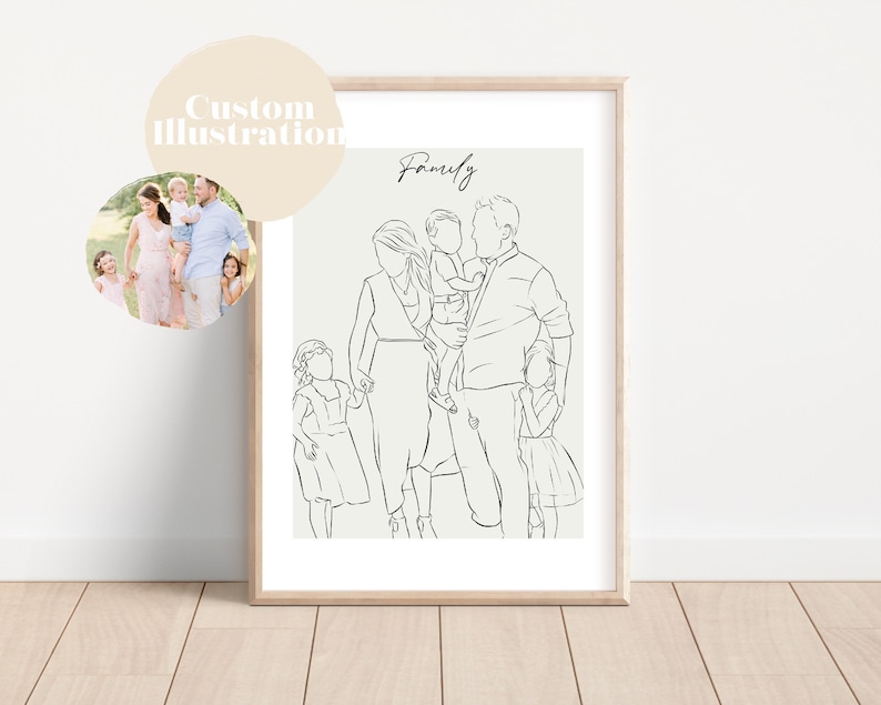 Custom Line Drawing Couple, Custom Portrait, Wedding Portrait, Sketches From Photo, Personalized Gifts , Anniversary Gift, Engagement Gift image 6