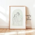 Custom Line Drawing Family Custom Portrait Wedding Portrait Sketches From Photo Personalized Gifts Anniversary Gift Engagement Gift product logo