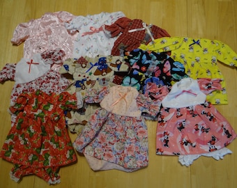 12" Doll Bloomer Dress - Small Baby Doll Clothing - 12 Inch Baby Doll Dresses - Small Baby Doll Outfits - 12" Doll Clothes