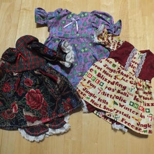 12" Doll Various Holiday Outfits - Small Baby Doll Holiday Outfits - 12 inch Sleeper/Romper/Dress Holiday Outfits for Small Baby Doll image 5