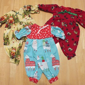 15" Baby Doll Holiday Outfits - Sleeper/Romper/Dress Holiday Outfits 15 " Doll - Various Holiday Outfits for 15 inch doll image 7