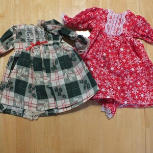 15" Baby Doll Holiday Outfits - Sleeper/Romper/Dress Holiday Outfits 15 " Doll - Various Holiday Outfits for 15 inch doll image 4