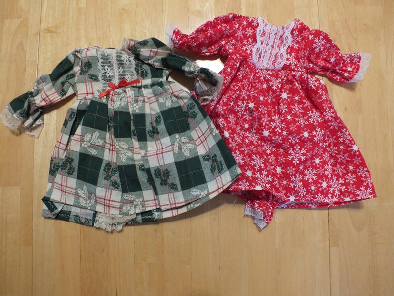 15" Baby Doll Holiday Outfits - Sleeper/Romper/Dress Holiday Outfits 15 " Doll - Various Holiday Outfits for 15 inch doll image 4
