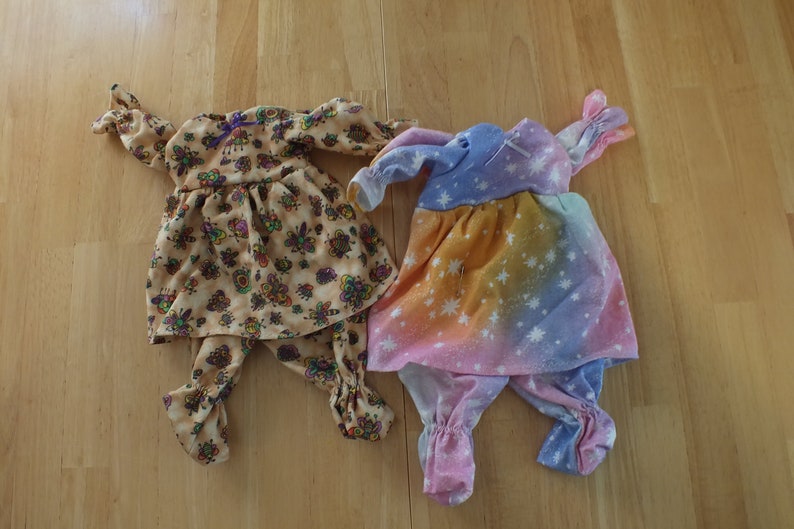 Small Baby Doll Clothing 12 Inch Baby Doll Sleeper Dresses Etsy