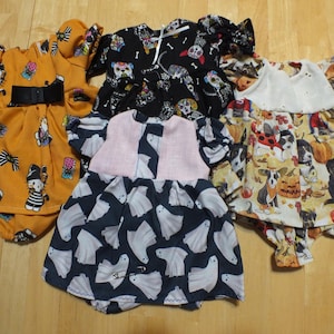 12" Doll Various Holiday Outfits - Small Baby Doll Holiday Outfits - 12 inch Sleeper/Romper/Dress Holiday Outfits for Small Baby Doll image 4