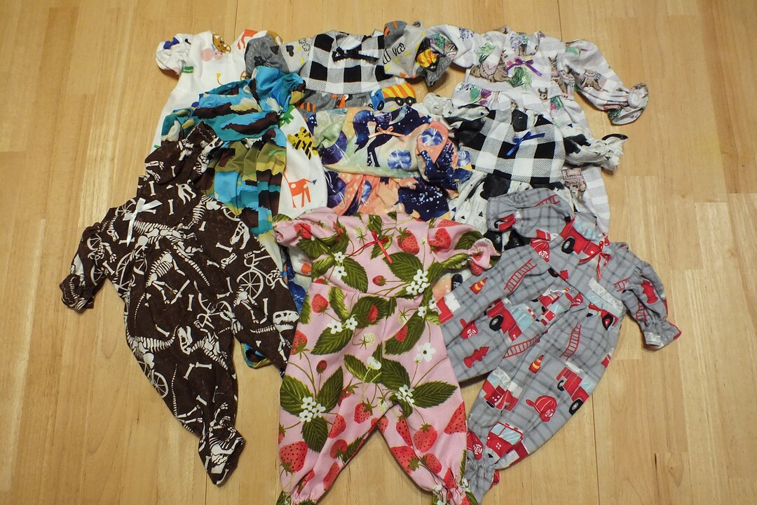 15 Doll Clothes Baby Doll Clothes Sleepers for Baby - Etsy