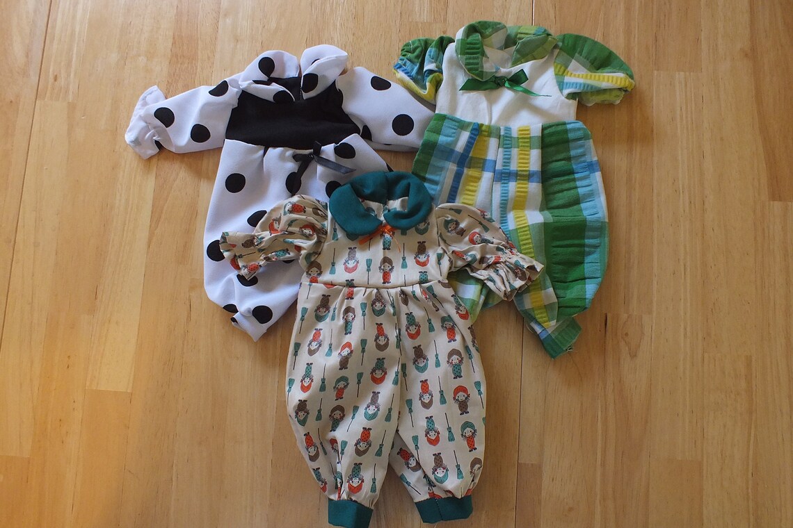 Small Baby Doll Clothing 12 Inch Baby Doll Rompers Small Etsy