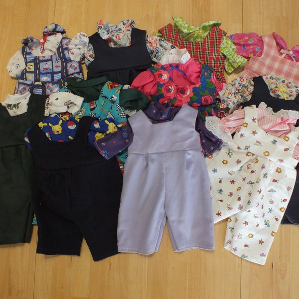 15" Doll Overalls Sets - Doll Jumpers - Pant Sets - Bib Overalls - Boy or Girl 15" Doll Clothes