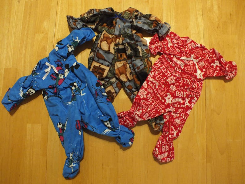 15" Baby Doll Holiday Outfits - Sleeper/Romper/Dress Holiday Outfits 15 " Doll - Various Holiday Outfits for 15 inch doll image 17