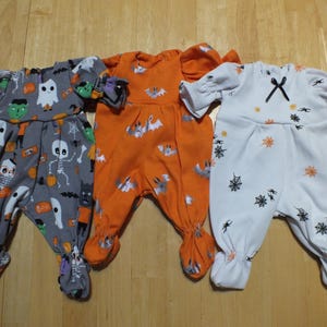 12" Doll Various Holiday Outfits - Small Baby Doll Holiday Outfits - 12 inch Sleeper/Romper/Dress Holiday Outfits for Small Baby Doll image 12