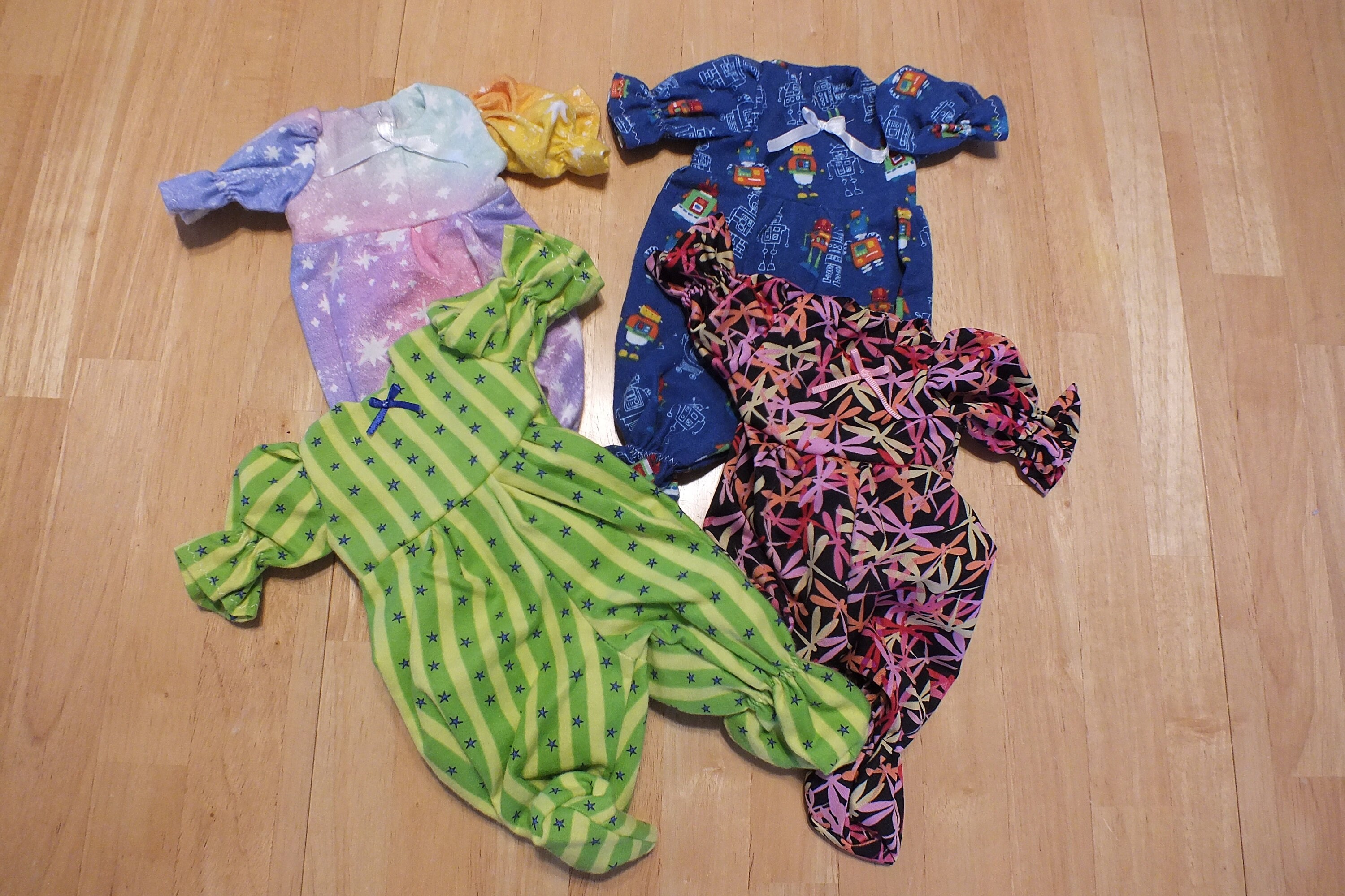 Small Baby Doll Clothing 12 Inch Baby Doll Sleepers Small Etsy