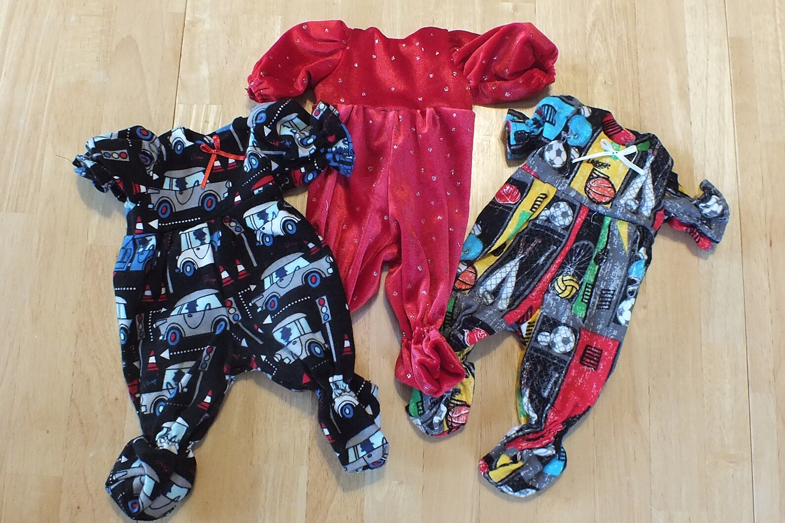 Small Baby Doll Clothing 12 Inch Baby Doll Sleepers Small Etsy